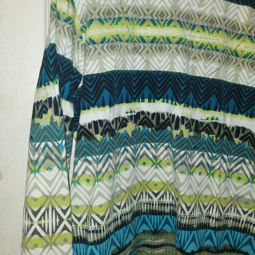 Ruby Rd. Multicolor Geometric Blouse - Picture 9 of 9